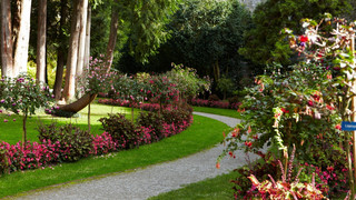 Beautiful gardens in Überlingen at Lake Constance