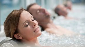 Couple in the Vitalium spa in Bad Wurzach close to Lake Constance