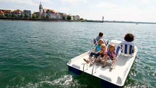 Paddleboat on Lake Constance