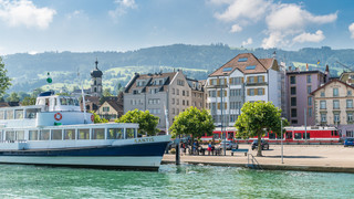 Schiff im Hafen Rorschach | © St.Gallen-Bodensee Tourismus